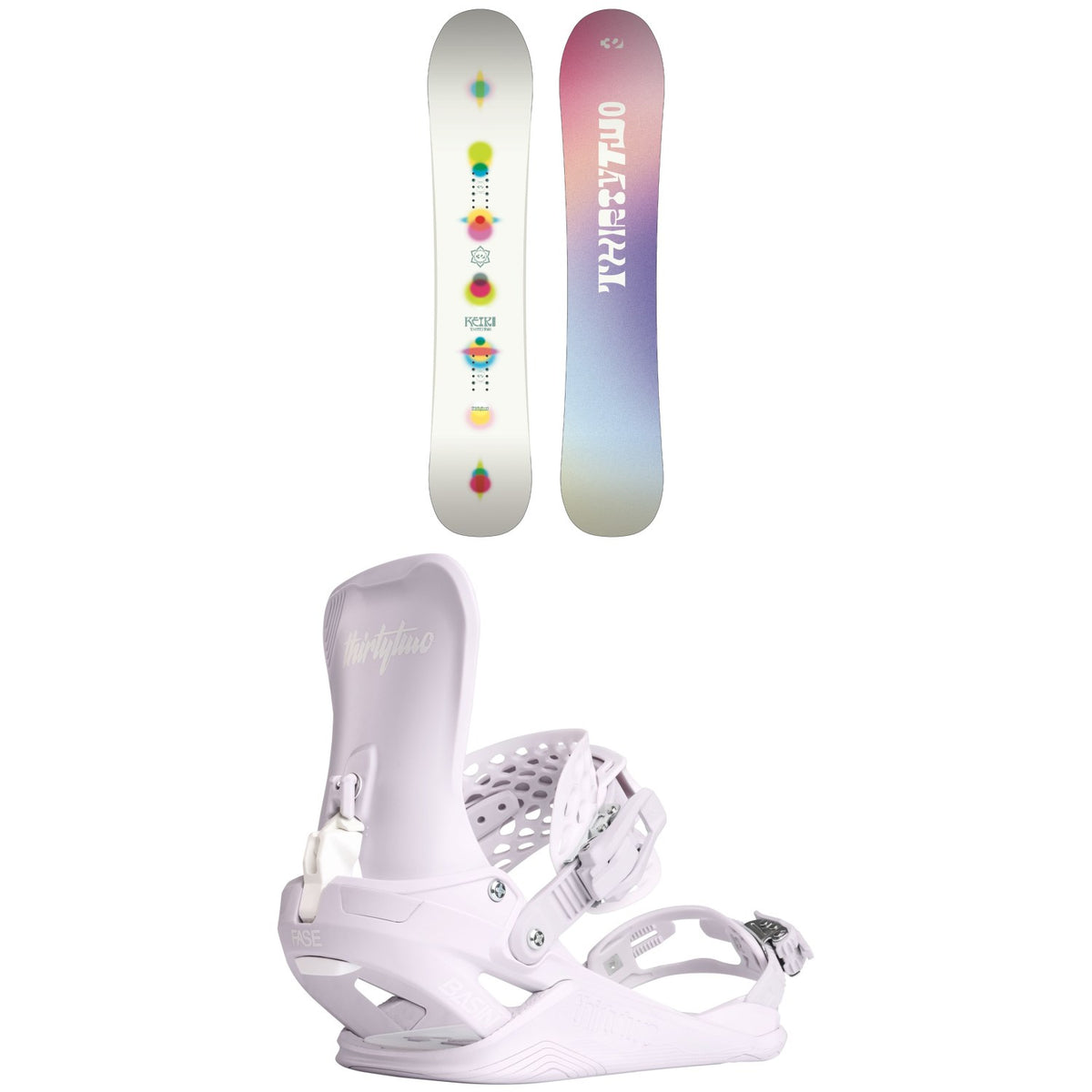 thirtytwo Reiki Snowboard + Basin FASE Snowboard Bindings - Women's 2027