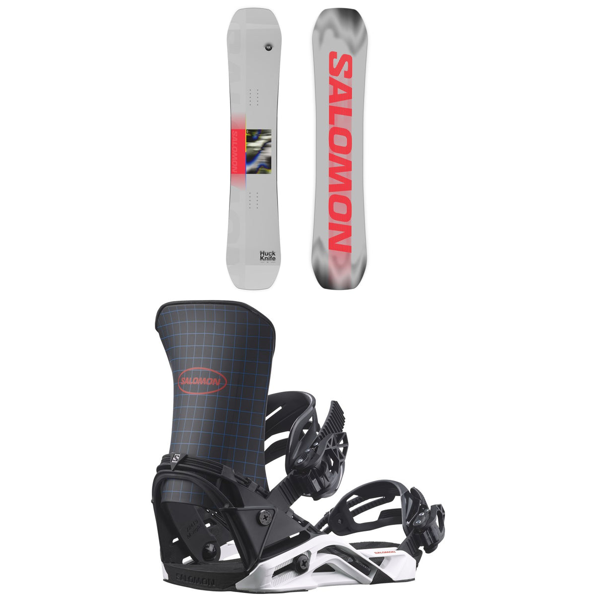 Salomon Huck Knife Snowboard + District Snowboard Bindings 2027