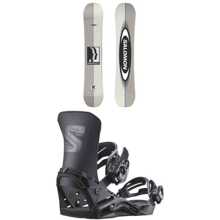 Salomon Kickback Snowboard + District Snowboard Bindings 2027
