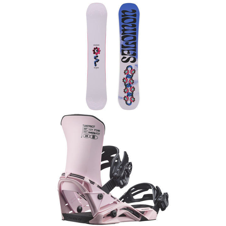 Salomon Oh Yeah Snowboard + District Snowboard Bindings - Women's 2027