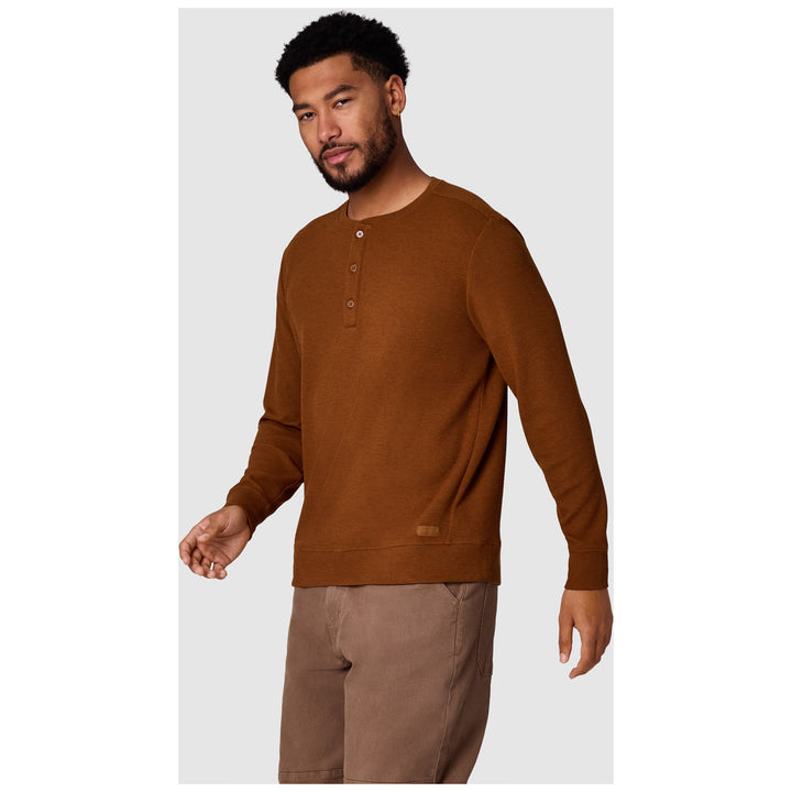 Outdoor Research Eclipse Waffle Long Sleeve Henley - Men's Pecan