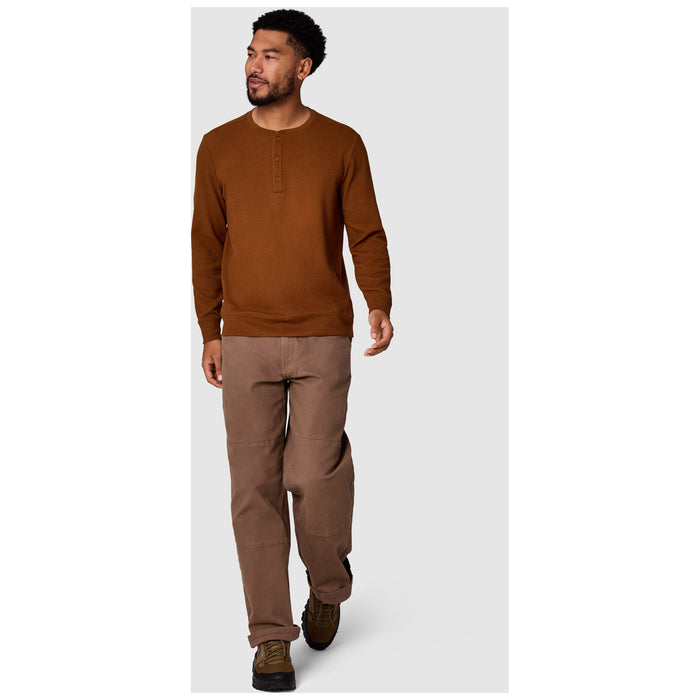 Outdoor Research Eclipse Waffle Long Sleeve Henley - Men's Pecan