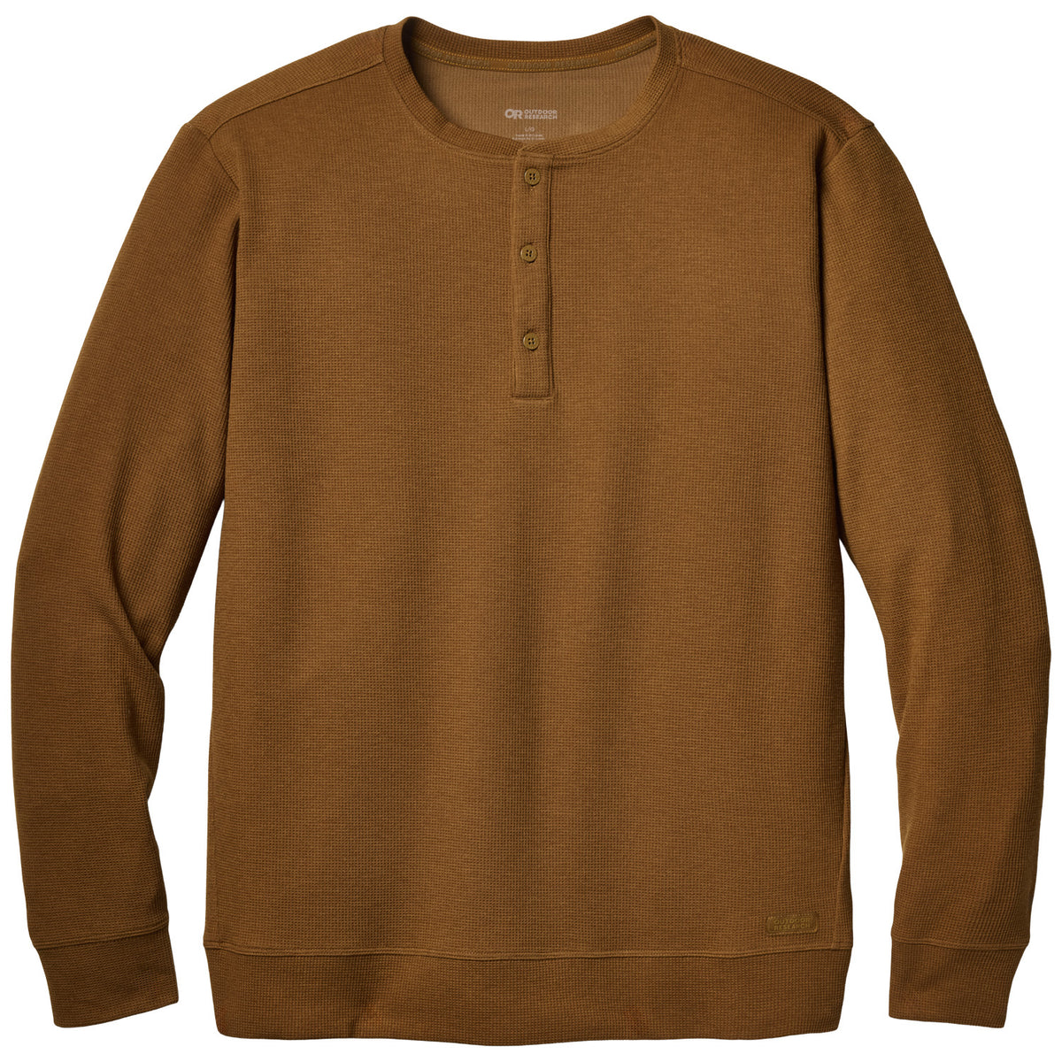 Outdoor Research Eclipse Waffle Long Sleeve Henley - Men's Pecan