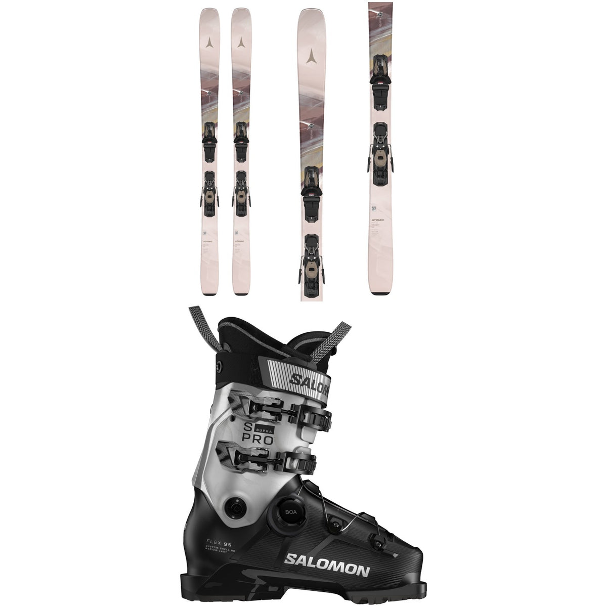 Atomic Maven 84 Skis + M10 GW Bindings + Salomon S/Pro Supra BOA 95 W Ski Boots - Women's 2026