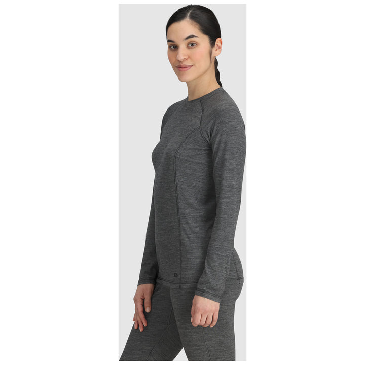 Outdoor Research Alpine Onset Merino 150 Crew Top - Women's Black Heather
