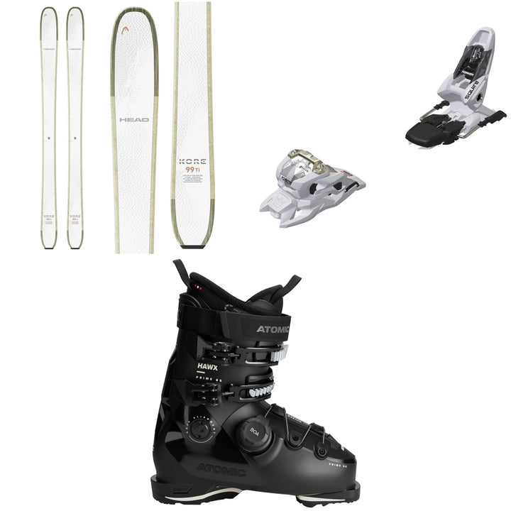 Head Kore 93 Ti W Skis + Marker Squire 11 Ski Bindings + Atomic Hawx Prime 85 BOA W Ski Boots - Women's 2026
