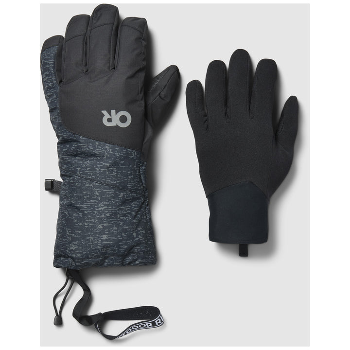 Outdoor Research Adrenaline 3-in-1 Glove - Women's Charcoal Tamarack Print