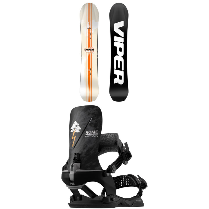Rome Viper Pro Snowboard + Katana AW FASE Pro Snowboard Bindings 2027