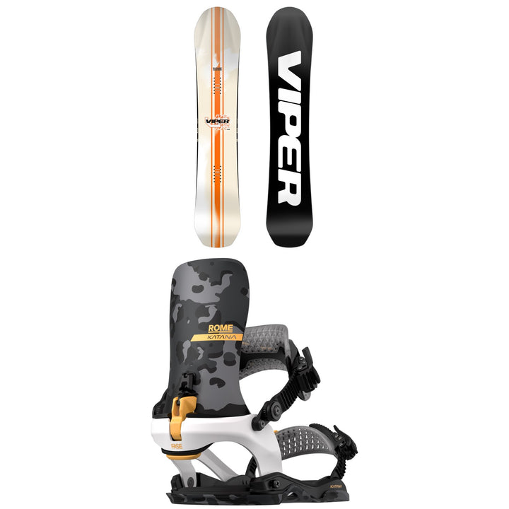 Rome Viper Pro Snowboard + Katana AW FASE LTD Snowboard Bindings 2027