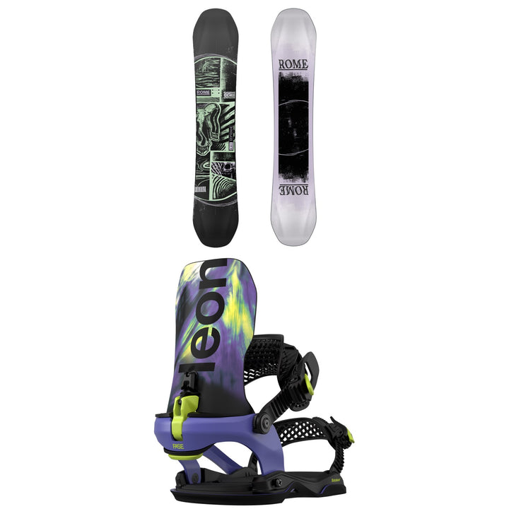 Rome Boneless Snowboard + Bataleon Blaster AW FASE LTD Snowboard Bindings 2027
