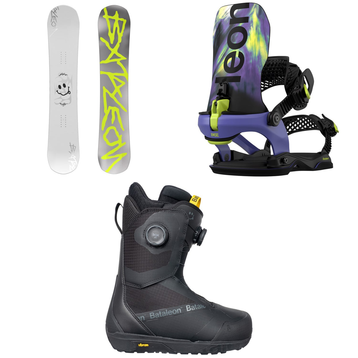 Bataleon Evil Twin Snowboard + Blaster AW FASE LTD Snowboard Bindings + Salsa Double Boa Snowboard Boots 2027