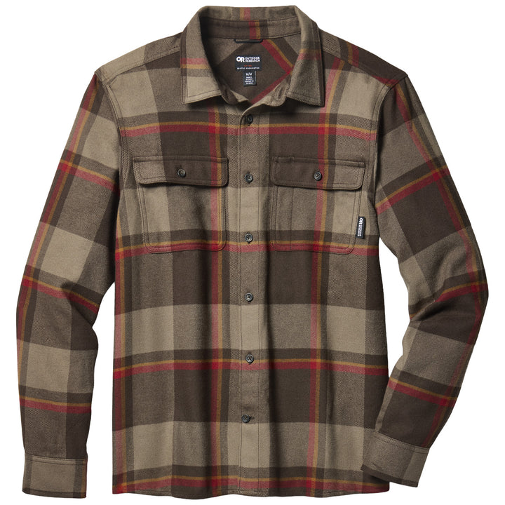 Outdoor Research Feedback Flannel Twill Shirt - Men's Chestnut Plaid