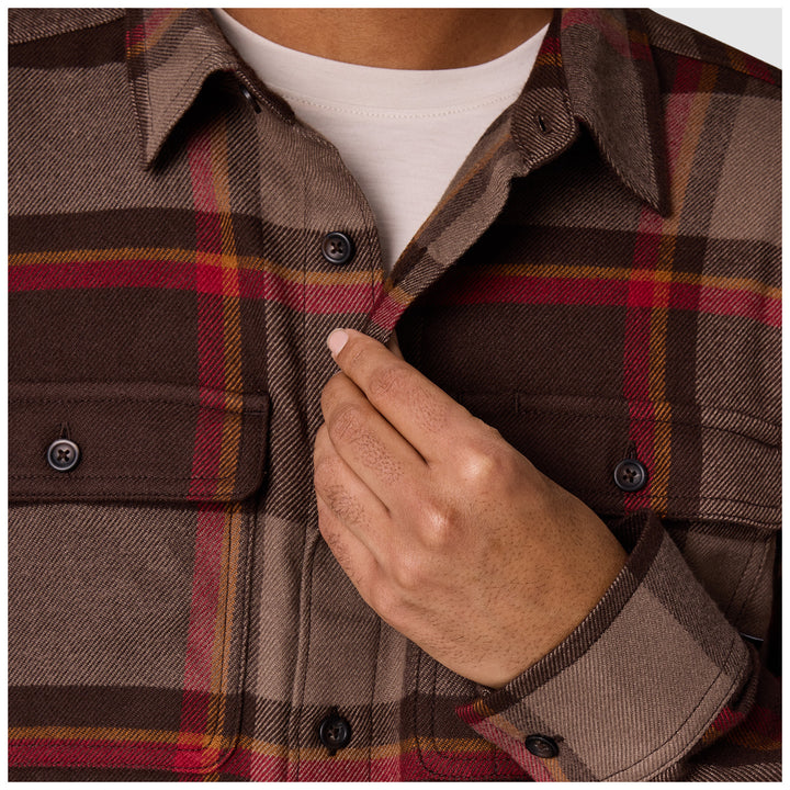 Outdoor Research Feedback Flannel Twill Shirt - Men's Chestnut Plaid