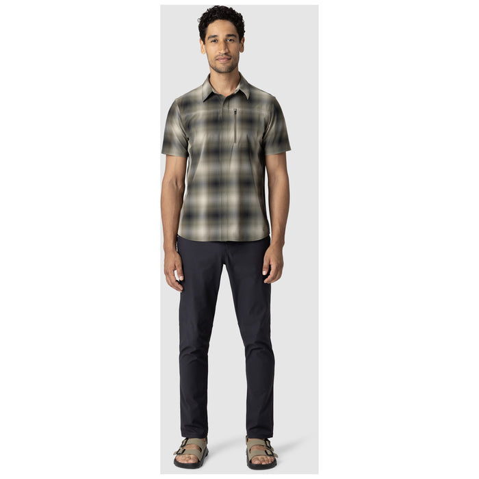 Outdoor Research Astroman Short Sleeve Sun Shirt - Men's Ranger Green Plaid