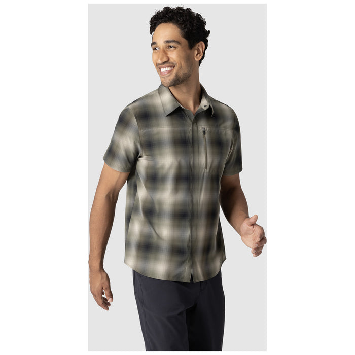 Outdoor Research Astroman Short Sleeve Sun Shirt - Men's Ranger Green Plaid