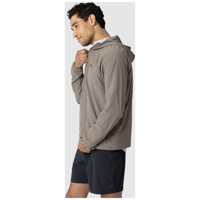 Outdoor Research Astroman Full Zip Sun Hoodie - Men's Gravel