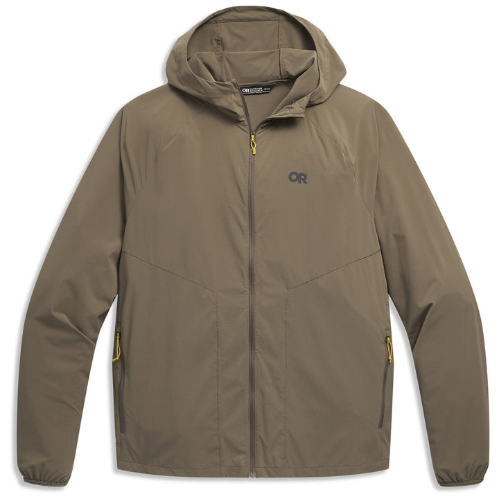 Outdoor Research Astroman Full Zip Sun Hoodie - Men's Gravel