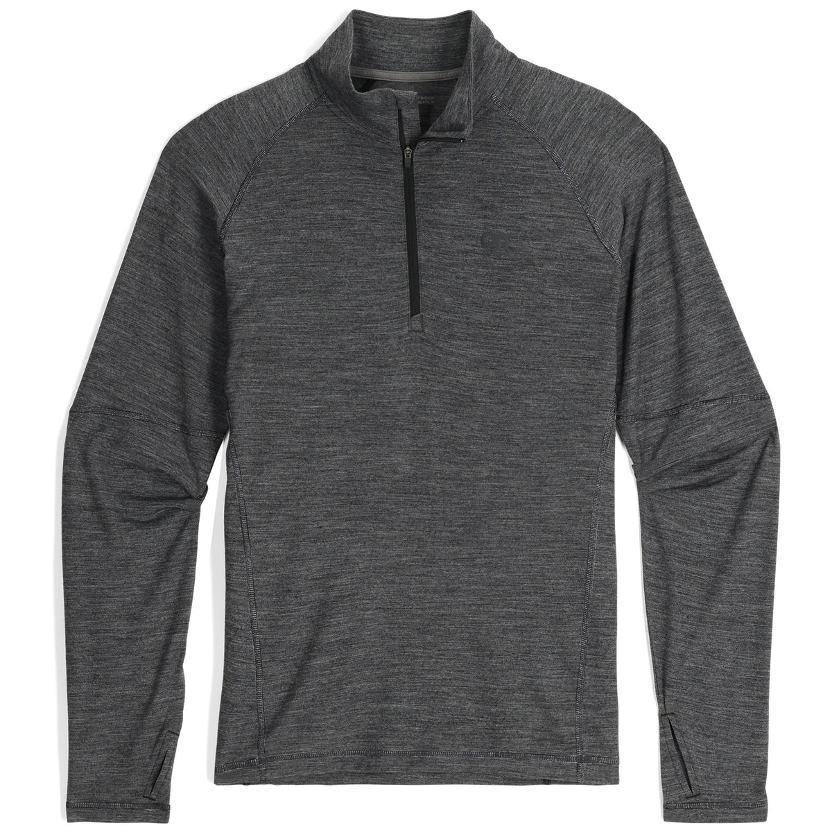 Outdoor Research Alpine Onset Merino 150 Quarter Zip Top - Men's Black Heather