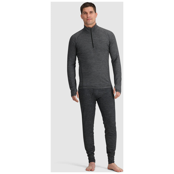 Outdoor Research Alpine Onset Merino 150 Quarter Zip Top - Men's Black Heather