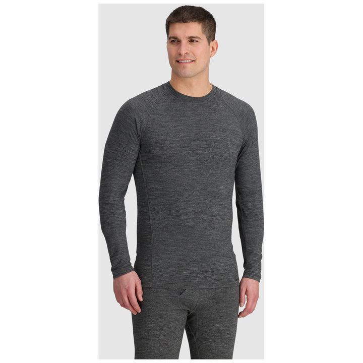 Outdoor Research Alpine Onset Merino 150 Crew Top - Men's Black Heather