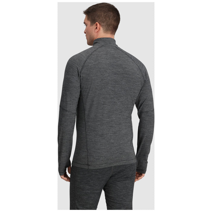Outdoor Research Alpine Onset Merino 150 Quarter Zip Top - Men's Black Heather