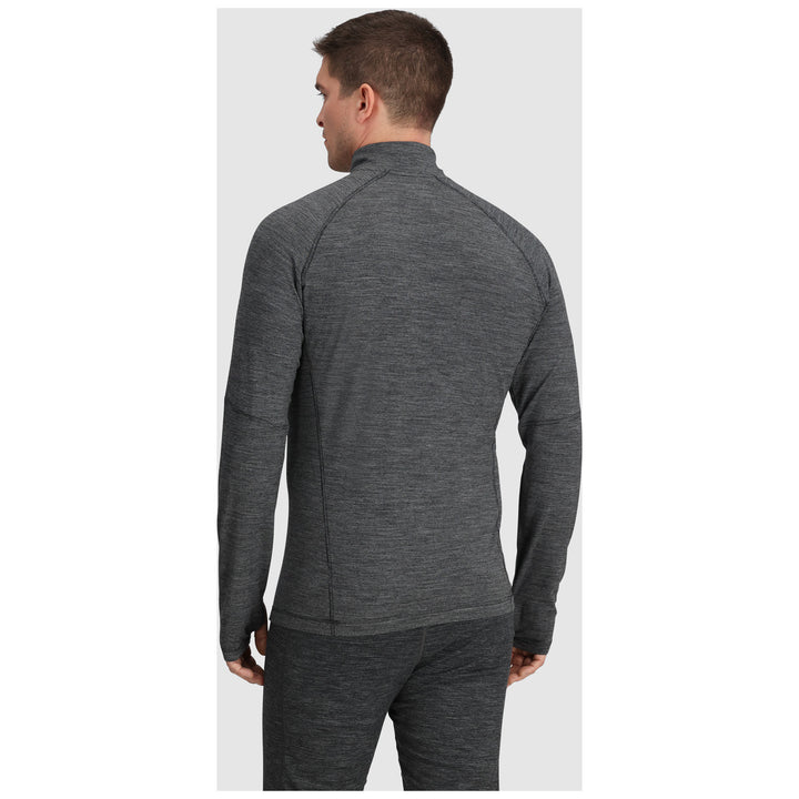 Outdoor Research Alpine Onset Merino 150 Quarter Zip Top - Men's Black Heather