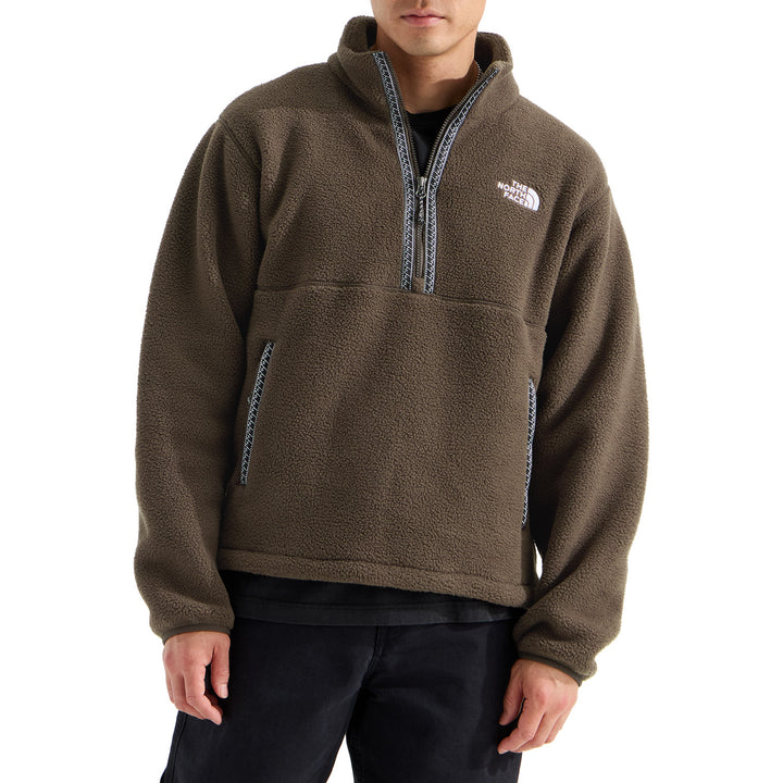 The North Face TNF™ Fleeski 1/4 Zip Pullover - Men's Dark Chestnut