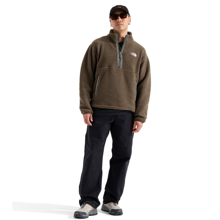 The North Face TNF™ Fleeski 1/4 Zip Pullover - Men's Dark Chestnut