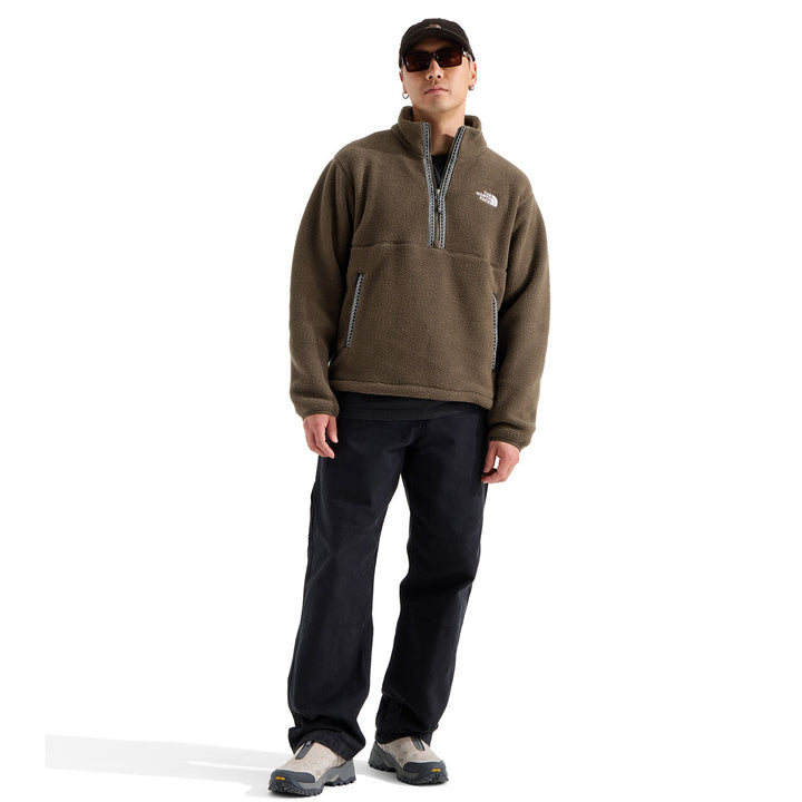The North Face TNF™ Fleeski 1/4 Zip Pullover - Men's Dark Chestnut