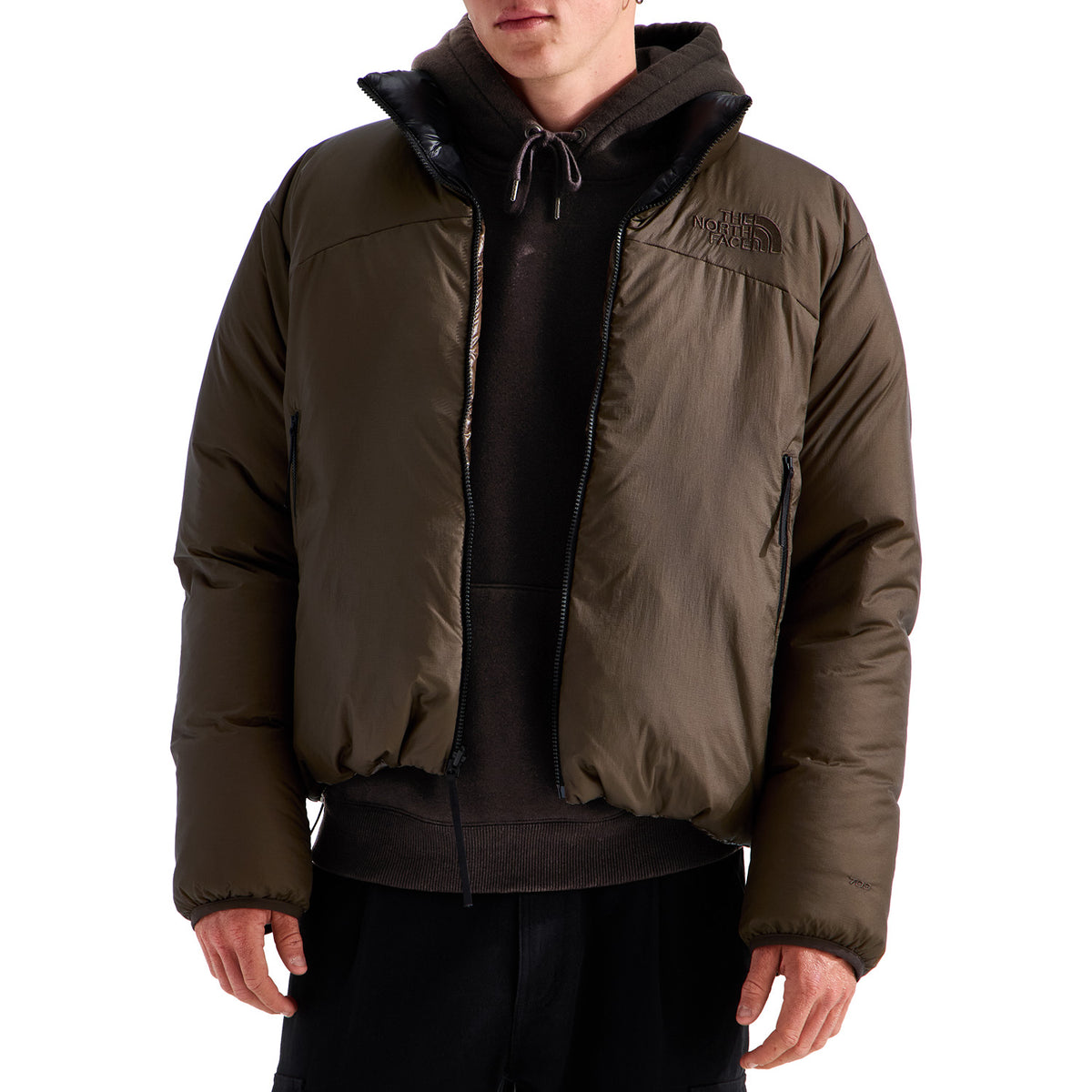 The North Face Pertex® Nuptse Reversible Jacket - Men's Dark Chestnut/TNF Black