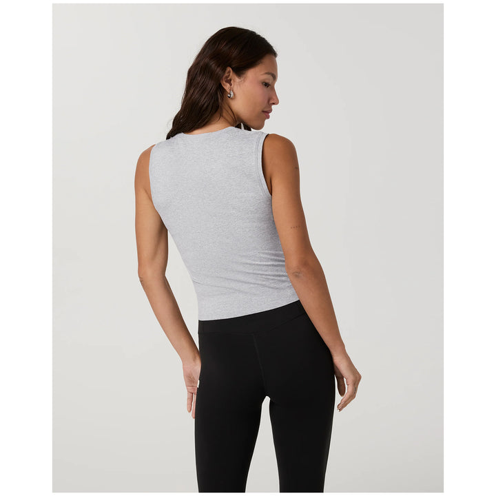 Vuori Halo Essential Scoop Tank Top - Women's Pale Grey Heather
