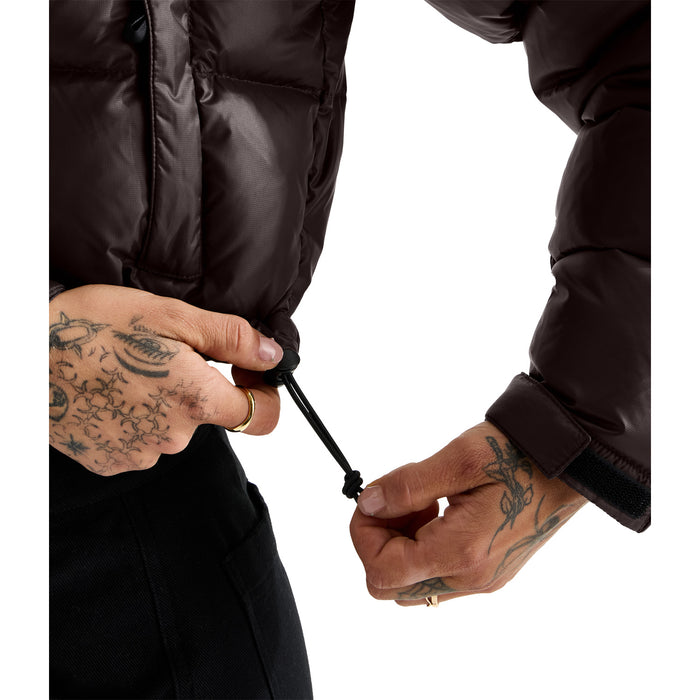 The North Face Nuptse Short Jacket - Women's Dark Chestnut/TNF Black