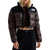 The North Face Nuptse Short Jacket - Women's Dark Chestnut/TNF Black