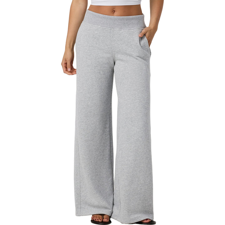 Vuori Sedona Midrise Wideleg Sweatpants - Women's Light Heather Grey
