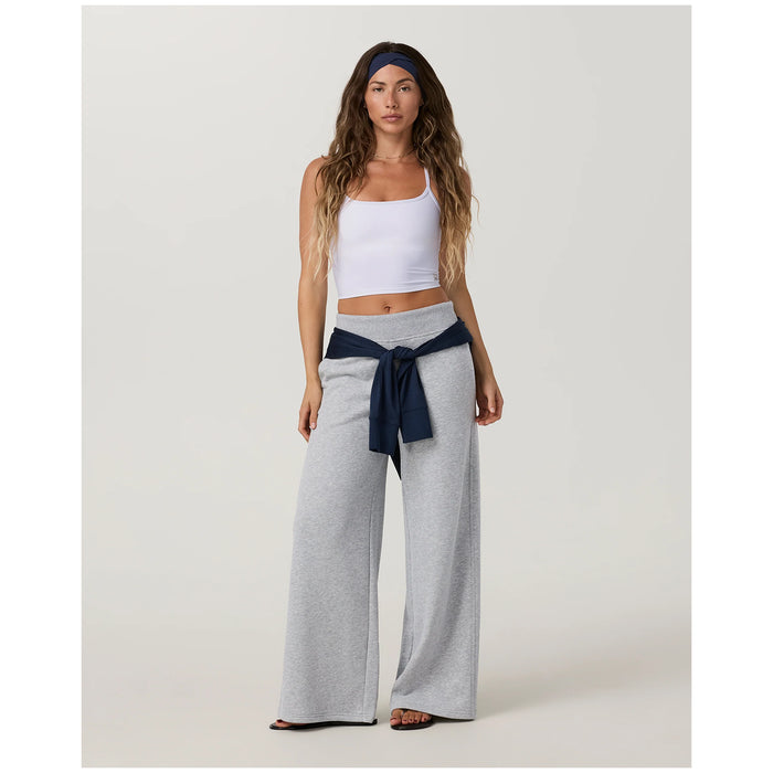 Vuori Sedona Midrise Wideleg Sweatpants - Women's Light Heather Grey