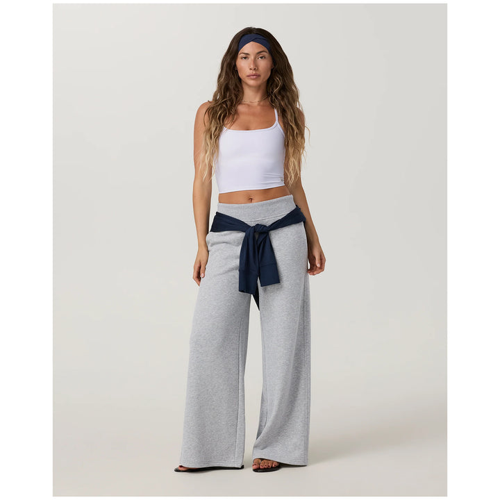 Vuori Sedona Midrise Wideleg Sweatpants - Women's Light Heather Grey