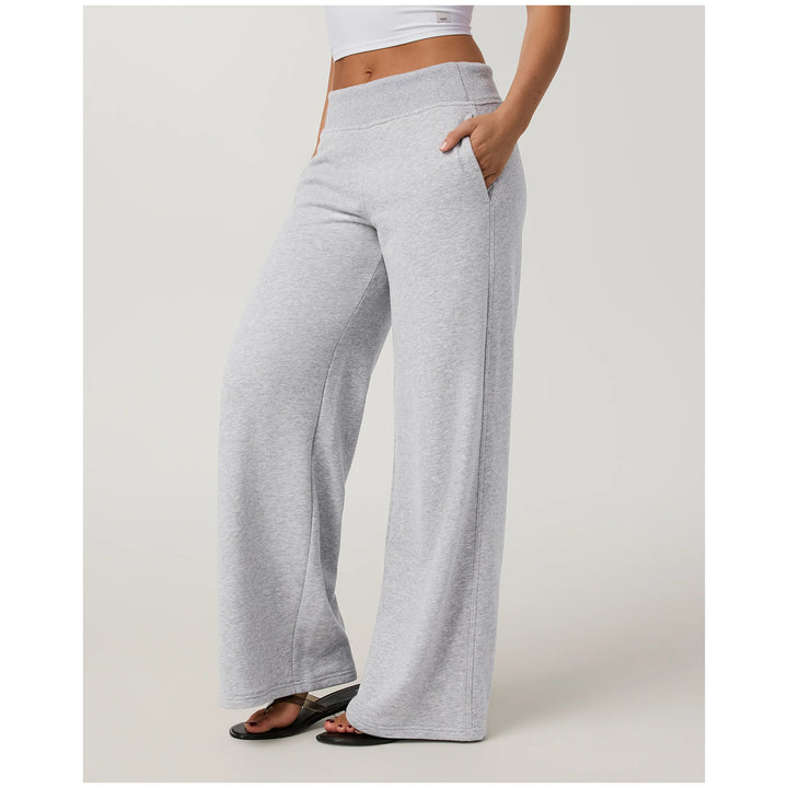 Vuori Sedona Midrise Wideleg Sweatpants - Women's Light Heather Grey
