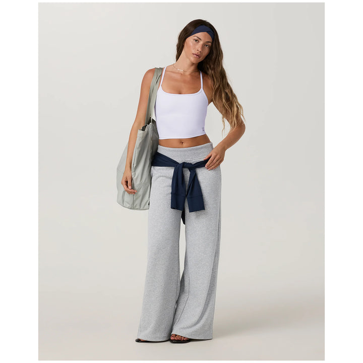Vuori Sedona Midrise Wideleg Sweatpants - Women's Light Heather Grey