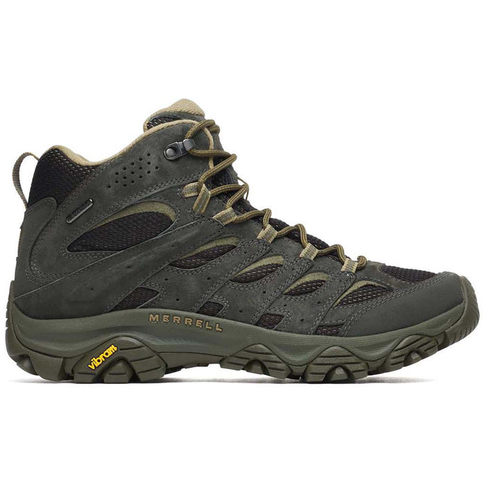 Merrell Moab 3 Mid WP Wide Width Shoes - Men's Black/Beluga