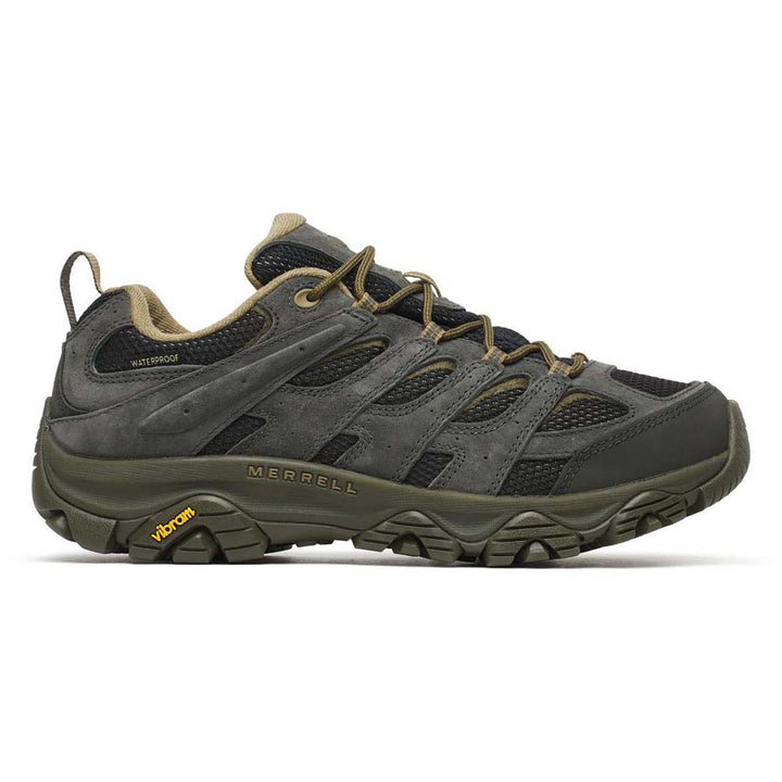 Merrell Moab 3 WP Wide Width Shoes - Men's Black/Beluga