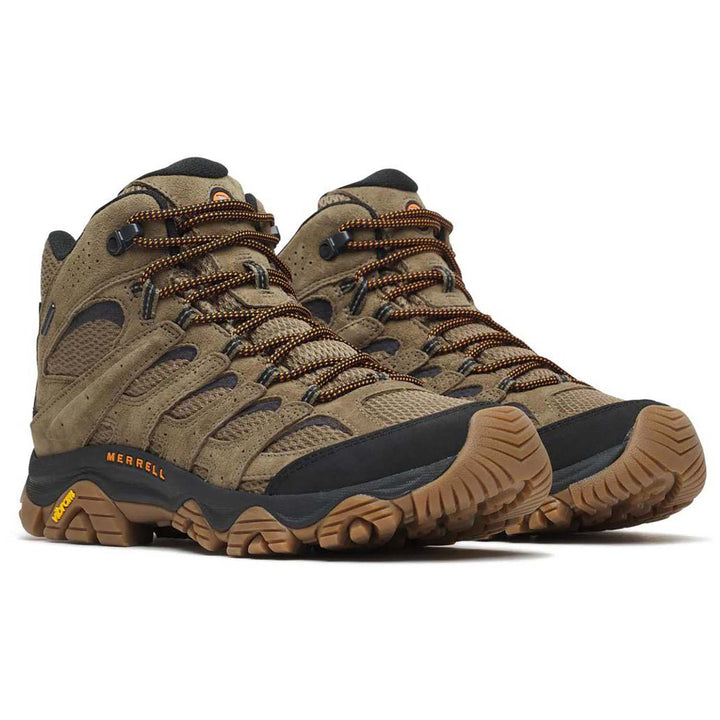 Merrell Moab 3 Mid WP Wide Width Shoes - Men's Olive/Gum