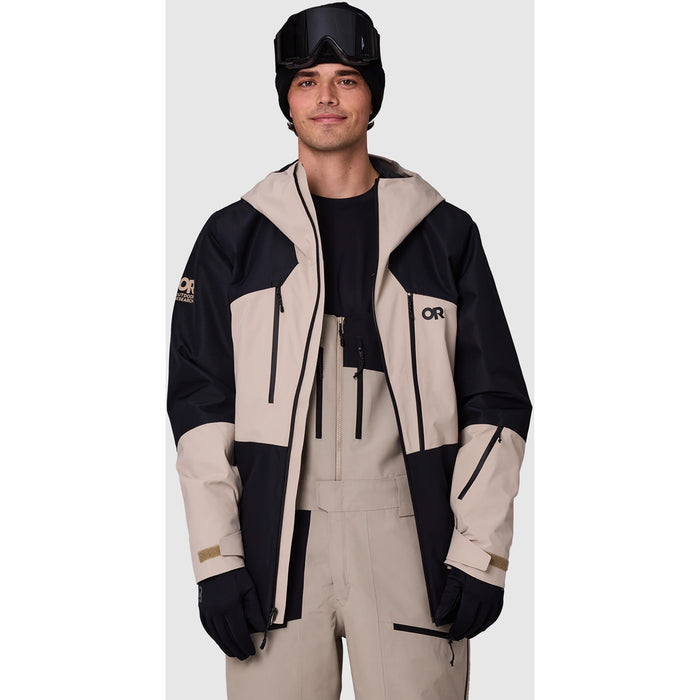 Outdoor Research Powderverse Jacket - Men's Pro Khaki/Black