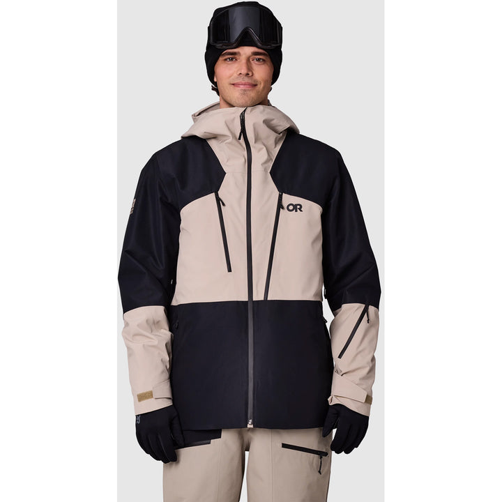 Outdoor Research Powderverse Jacket - Men's Pro Khaki/Black