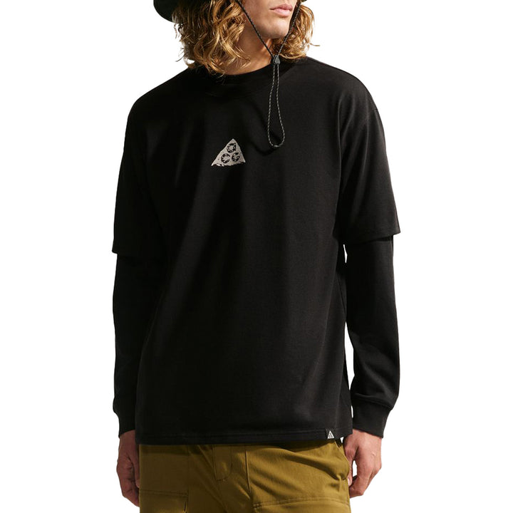 Nike ACG Dri-FIT LSE Stacked Rocks T-Shirt - Men's Black/Lt Orewood Brown