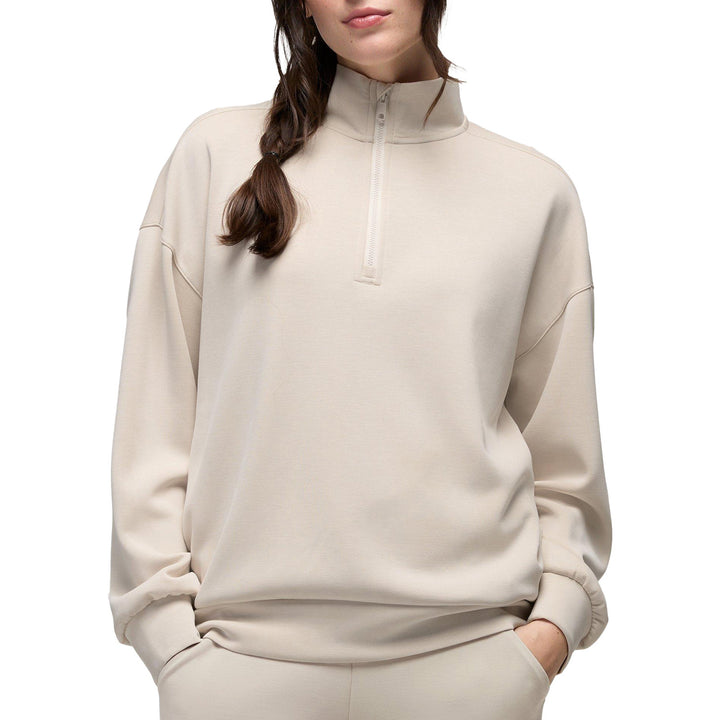 Prana Shea Soft Relaxed Half Zip Up - Women's Almond