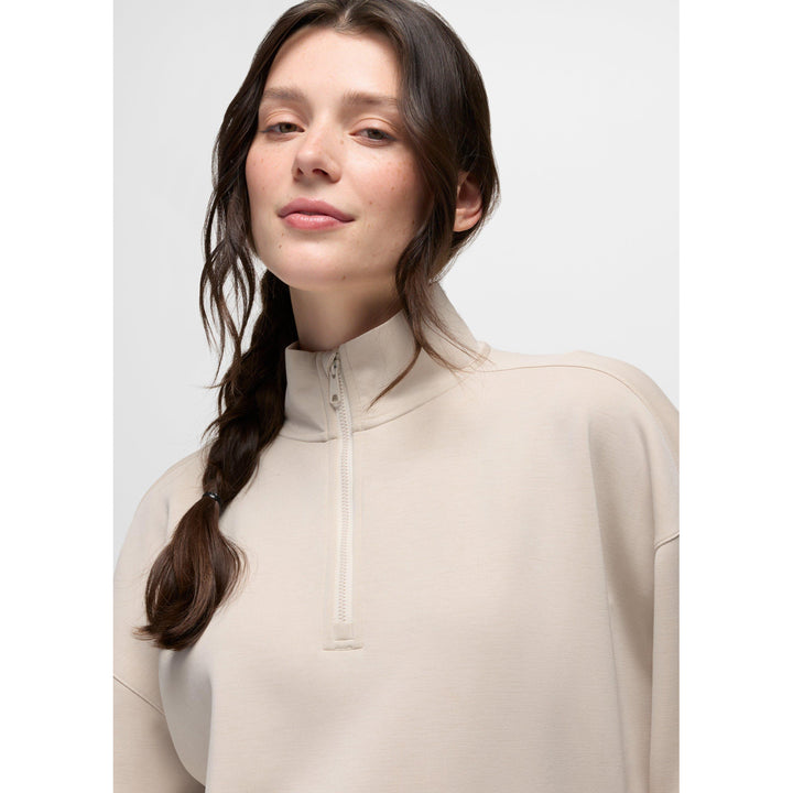 Prana Shea Soft Relaxed Half Zip Up - Women's Almond
