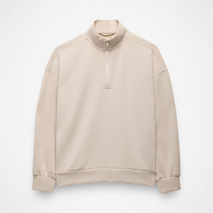 Prana Shea Soft Relaxed Half Zip Up - Women's Almond