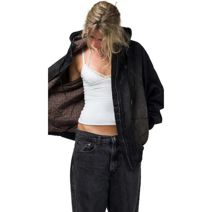 Souvenir Denim Bomber - Unisex Black