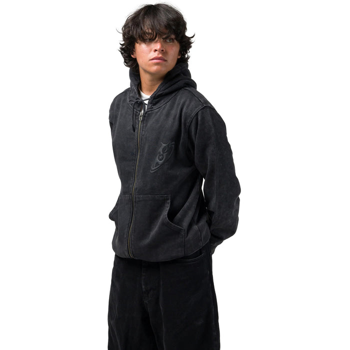 Souvenir Dirty Zip Hoody - Men's Dirty Black
