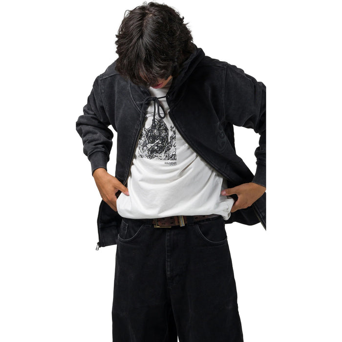 Souvenir Dirty Zip Hoody - Men's Dirty Black
